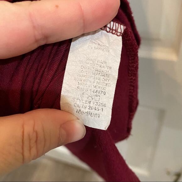 Spring Flowy wine Pink Peony Asymetrical hem bell sleeves M - Picture 4 of 7